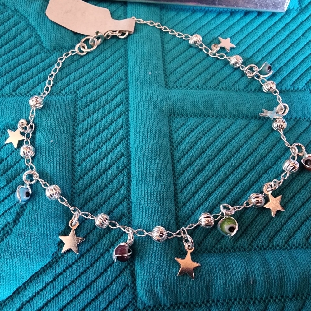 Sterling Silver Anklet .925 Fine Silver From México